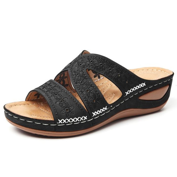 Mules Tiva — Broderie douce