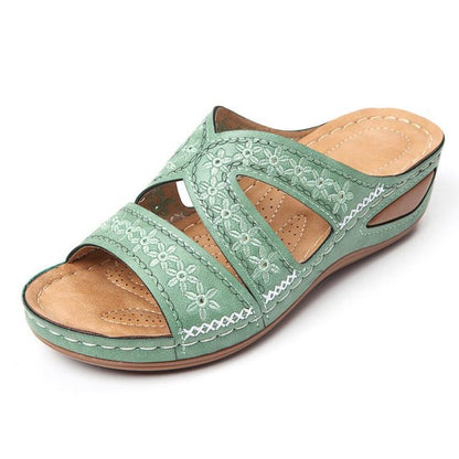 Mules Tiva — Broderie douce