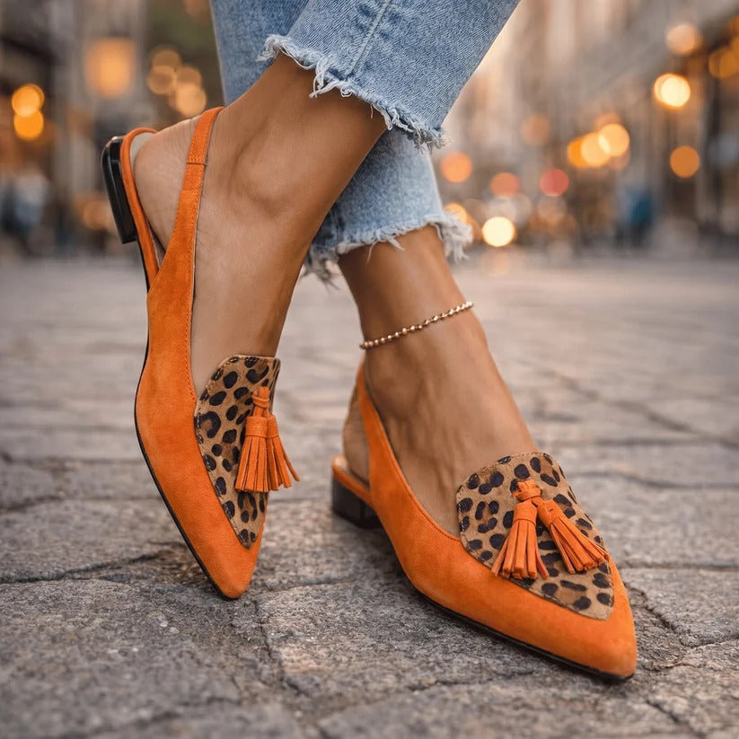 Mules Lorena — Élégance Colorée à Pompons