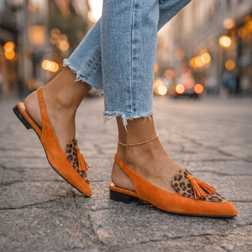 Mules Lorena — Élégance Colorée à Pompons