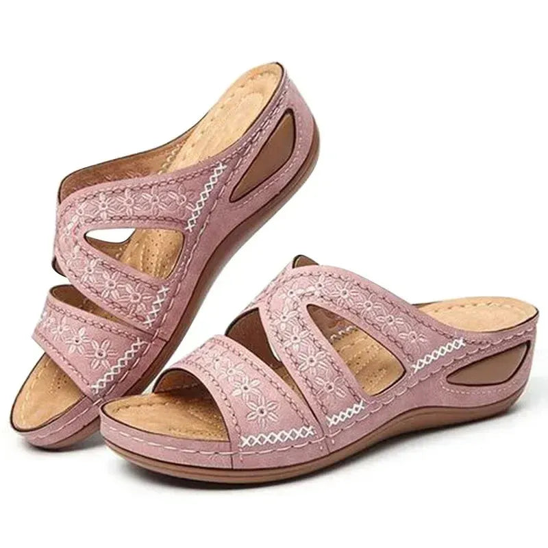 Mules Tiva — Broderie douce