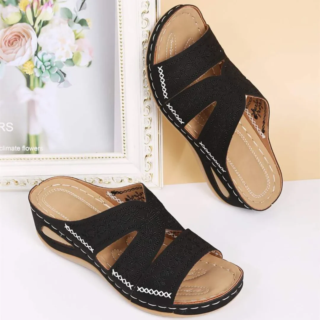 Mules Tiva — Broderie douce