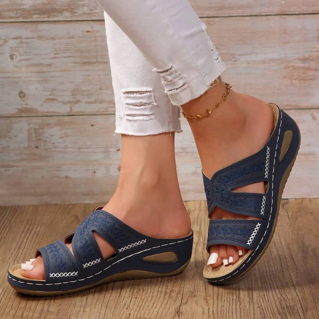 Mules Tiva — Broderie douce