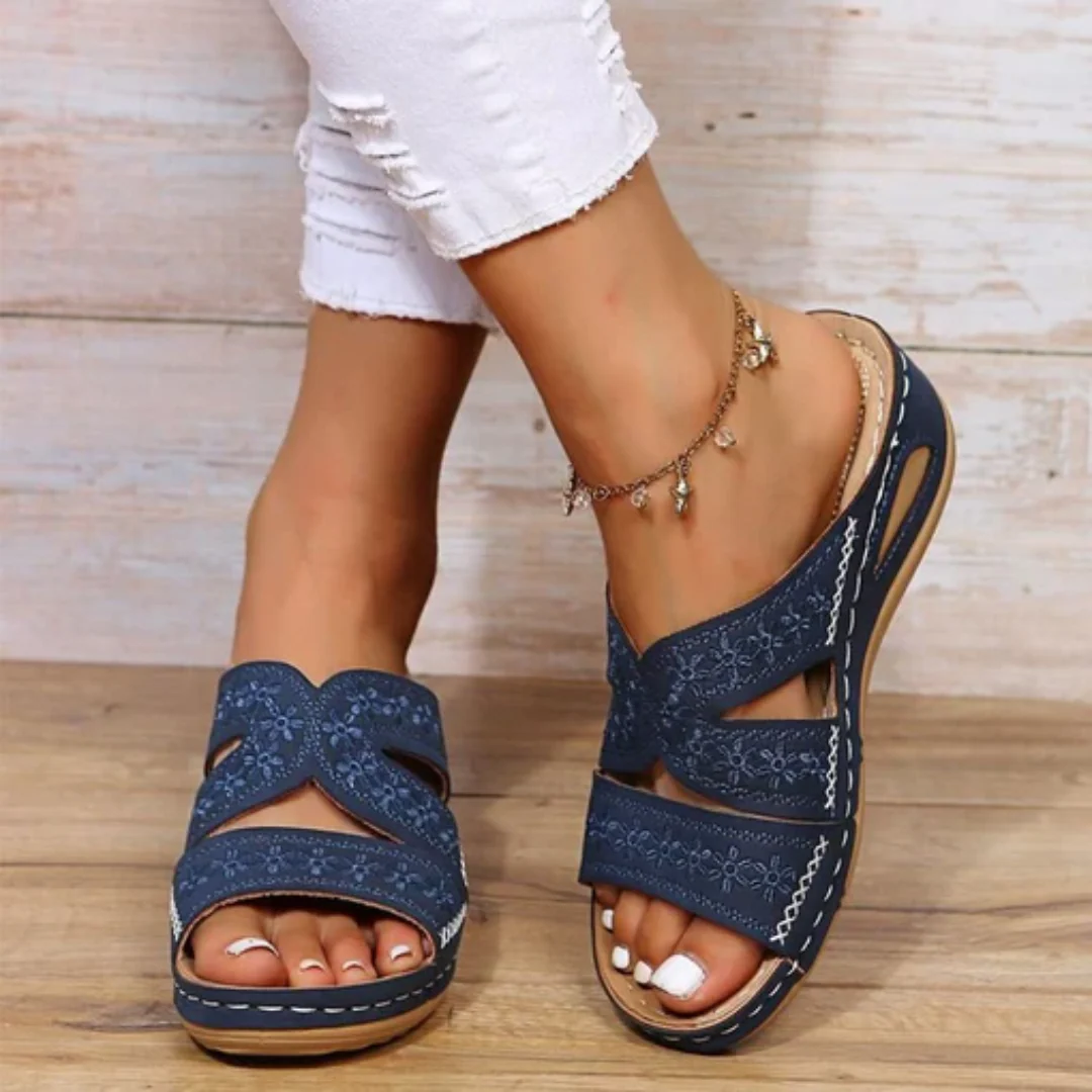 Mules Tiva — Broderie douce