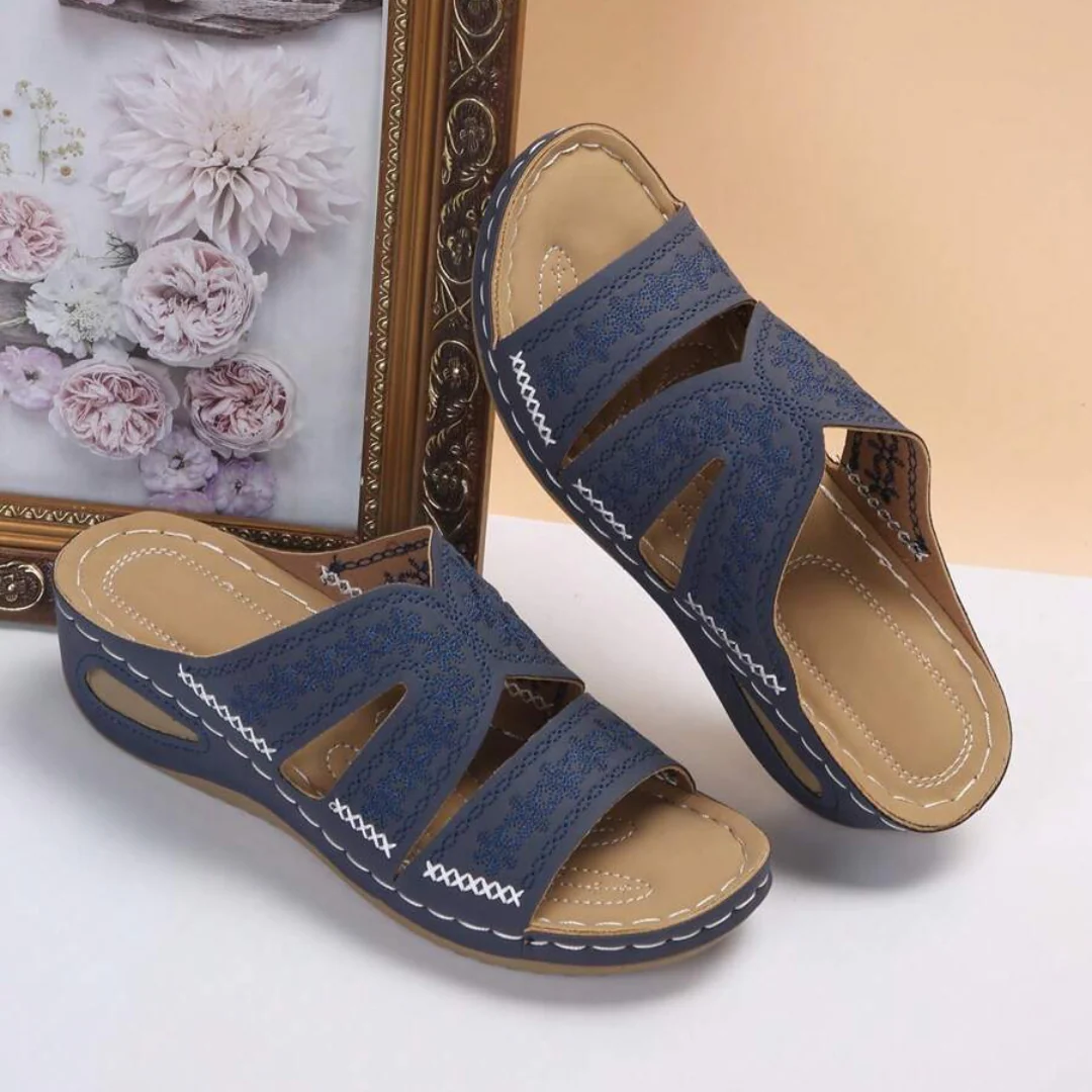 Mules Tiva — Broderie douce