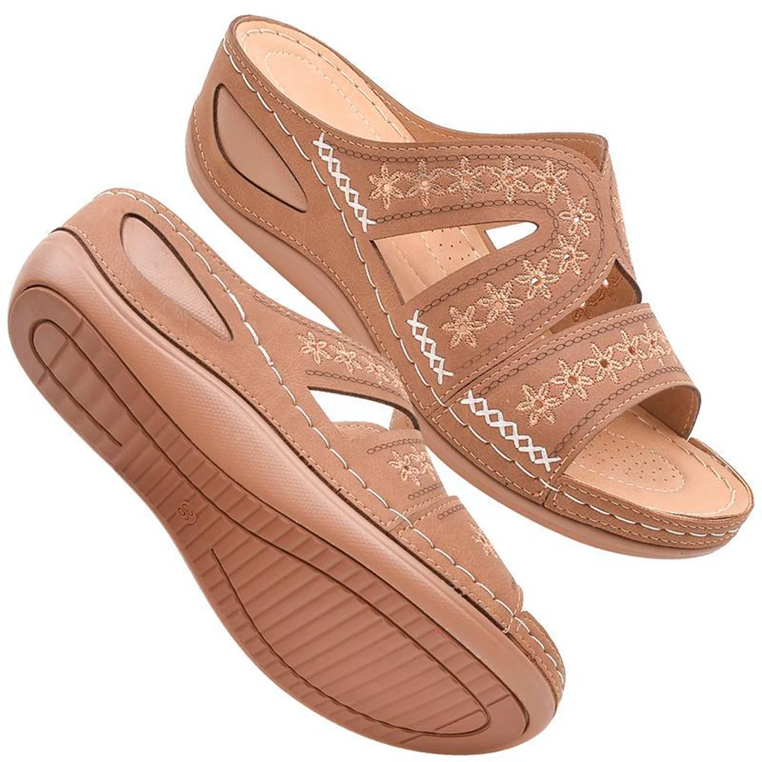 Mules Tiva — Broderie douce