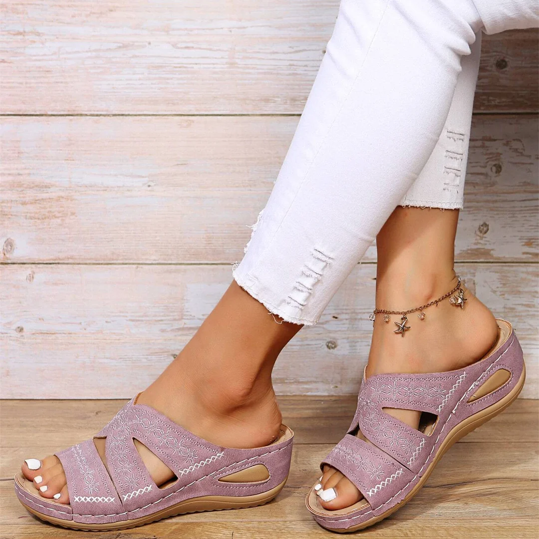 Mules Tiva — Broderie douce