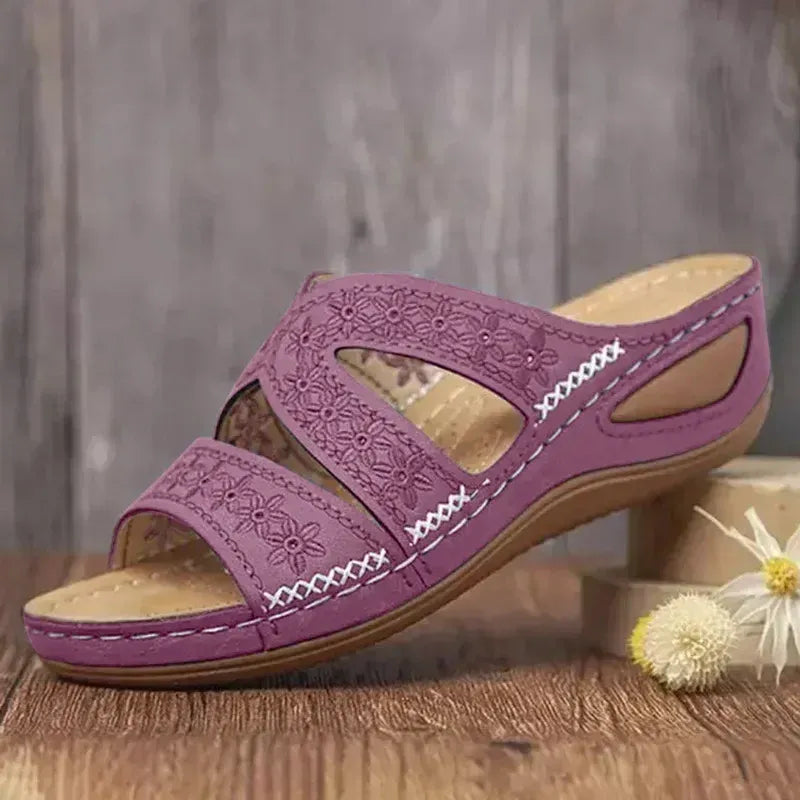 Mules Tiva — Broderie douce